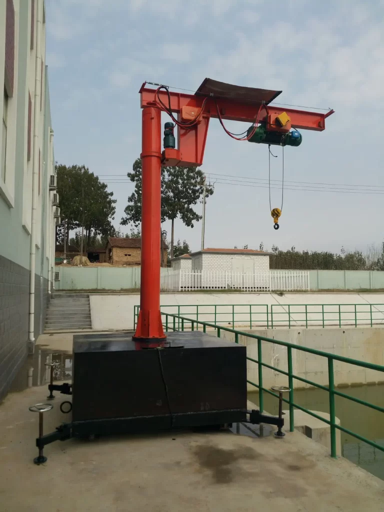 Wire rope electric hoist wheel-mobile jib Crane