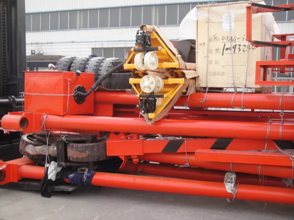 Package of container crane